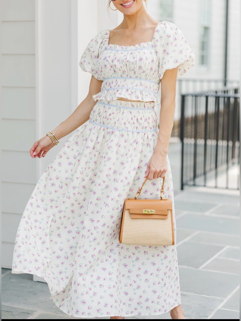 Peach Love ‘Shop the Mint’ yellow maxi set